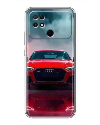 Чохол для Xiaomi POCO C40 з картинкою «Audi RS — червоний стиль»