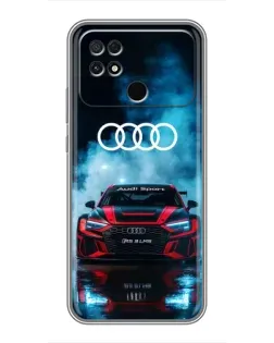 Чохол для Xiaomi POCO C40 з картинкою «Audi Sport — неон»
