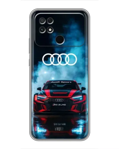 Чохол для Xiaomi POCO C40 з картинкою «Audi Sport — неон»