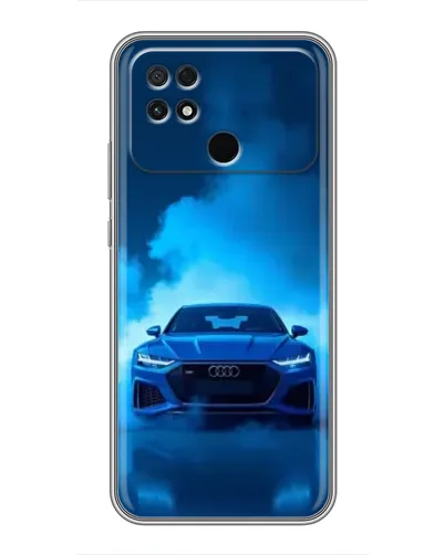 Чохол для Xiaomi POCO C40 з картинкою «Audi — блакитна енергія»