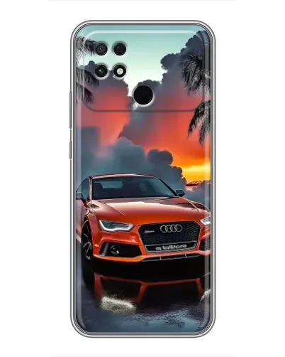 Чохол для Xiaomi POCO C40 з картинкою «Audi — захід сонця»