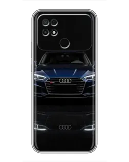 Чохол для Xiaomi POCO C40 з картинкою «Audi — нічне відображення»