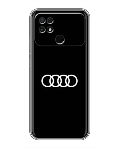 Чохол для Xiaomi POCO C40 з картинкою «Audi White Logo»