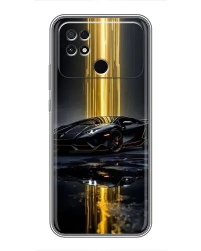 Чохол для Xiaomi POCO C40 з картинкою «Нічний Lamborghini драйв»
