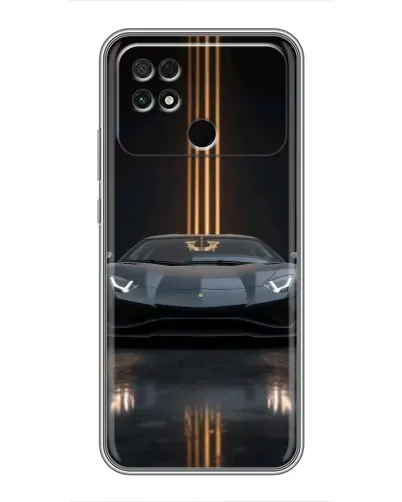 Чохол для Xiaomi POCO C40 з картинкою «Lamborghini золоті лінії»