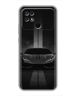 Чохол для Xiaomi POCO C40 з картинкою «Lamborghini симетрія доріг»
