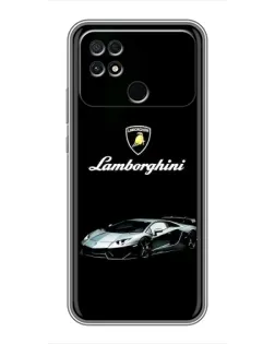 Чохол для Xiaomi POCO C40 з картинкою «Логотип Lamborghini класика»
