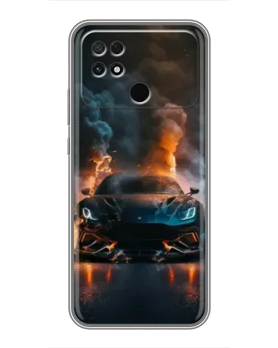 Чохол для Xiaomi POCO C40 з картинкою «Lamborghini димна естетика»