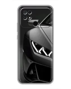 Чохол для Xiaomi POCO C40 з картинкою «Lamborghini фари деталізація»