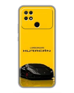 Чохол для Xiaomi POCO C40 з картинкою «Lamborghini Huracan чорний»