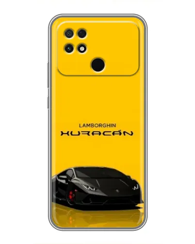 Чохол для Xiaomi POCO C40 з картинкою «Lamborghini Huracan чорний»