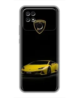 Чохол для Xiaomi POCO C40 з картинкою «Lamborghini жовтий акцент»