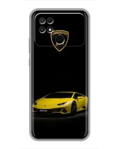 Чохол для Xiaomi POCO C40 з картинкою «Lamborghini жовтий акцент»