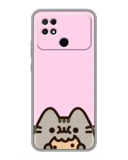 Чехол для Xiaomi POCO C40 с картинкой «Pusheen и печенье» Чехол для Xiaomi POCO C40 с картинкой «Pusheen и печенье»