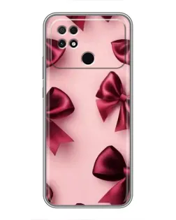 Чохол для Xiaomi POCO C40 з картинкою «Бордовий атлас»
