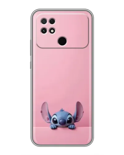 Чехол для Xiaomi POCO C40 с картинкой «Stitch выглядывает»
