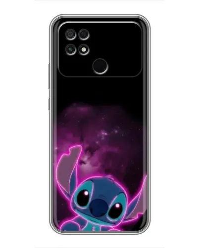 Чехол для Xiaomi POCO C40 с картинкой «Неоновый Stitch»