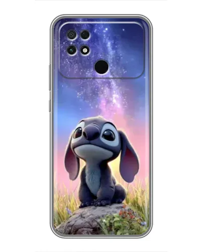 Чехол для Xiaomi POCO C40 с картинкой «Стич на рассвете»