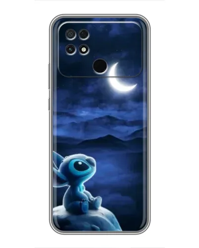 Чехол для Xiaomi POCO C40 с картинкой «Лунная ночь Стича»