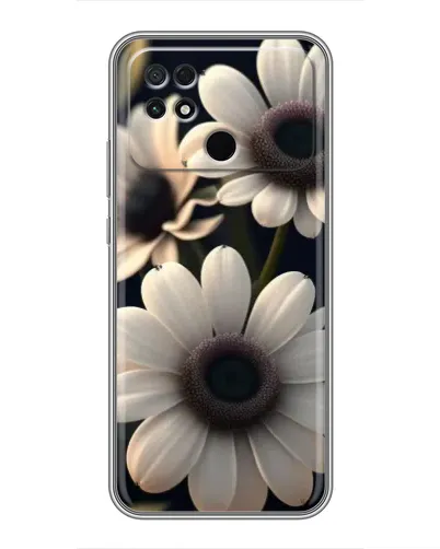 Чехол для Xiaomi POCO C40 с картинкой «Белые маргаритки макро»