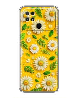 Чехол для Xiaomi POCO C40 с картинкой «Ромашковое солнце»