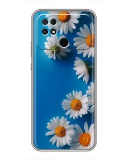 Чехол для Xiaomi POCO C40 с картинкой «Белоснежные маргаритки»