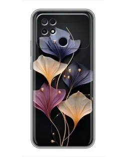 Чехол для Xiaomi POCO C40 с картинкой «Лиловые цветы грации»