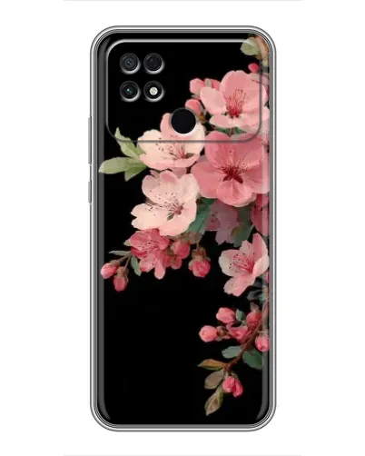 Чехол для Xiaomi POCO C40 с картинкой «Розовая ветка сакуры»