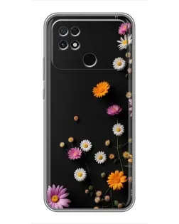 Чехол для Xiaomi POCO C40 с картинкой «Цветочная композиция»