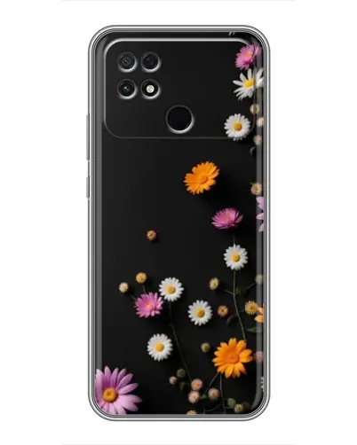 Чехол для Xiaomi POCO C40 с картинкой «Цветочная композиция»