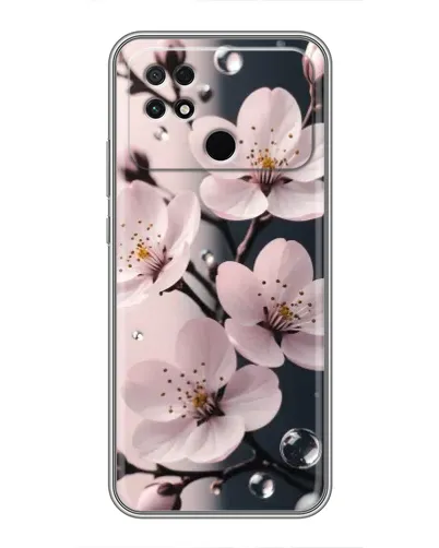 Чехол для Xiaomi POCO C40 с картинкой «Нежная сакура и капли» Чехол для Xiaomi POCO C40 с картинкой «Нежная сакура и капли»