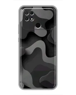 Чохол для Xiaomi POCO C40 з картинкою «Темний абстрактний камуфляж»