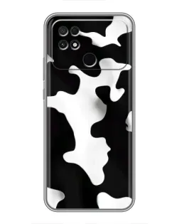 Чехол для Xiaomi POCO C40 с картинкой «Черно-белое пятно»