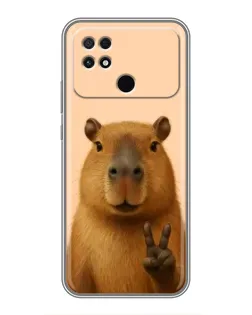 Чохол для Xiaomi POCO C40 з картинкою «Капібара вікторія»