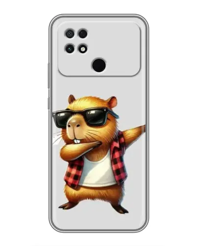 Чехол для Xiaomi POCO C40 с картинкой «Капибара рэпер даб»