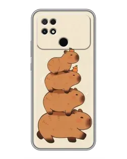 Чохол для Xiaomi POCO C40 з картинкою «Вежа з капібар»