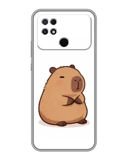 Чохол для Xiaomi POCO C40 з картинкою «Товстенька капібара»