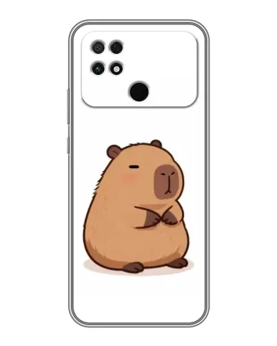 Чехол для Xiaomi POCO C40 с картинкой «Толстенькая капибара»