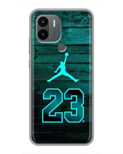 Чехол для Xiaomi Poco C50 с картинкой «Jordan Cyan 23»