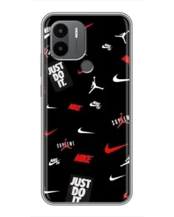 Чехол для Xiaomi Poco C50 с картинкой «Nike Mix Pattern»