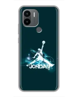 Чехол для Xiaomi Poco C50 с картинкой «Jordan Blue Fire»