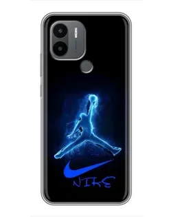 Чехол для Xiaomi Poco C50 с картинкой «Jordan Neon Blue»