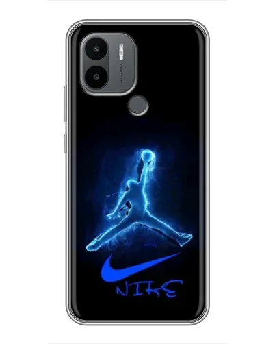 Чехол для Xiaomi Poco C50 с картинкой «Jordan Neon Blue»
