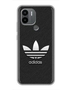 Чехол для Xiaomi Poco C50 с картинкой «Adidas Карбоновая текстура»