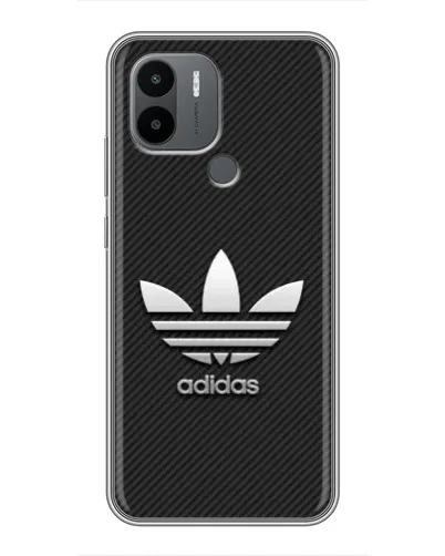Чехол для Xiaomi Poco C50 с картинкой «Adidas Карбоновая текстура»