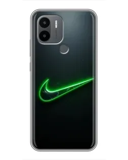 Чохол для Xiaomi Poco C50 з картинкою «Неоновий контур Nike»