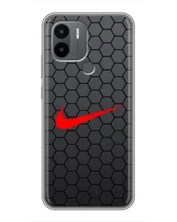 Чохол для Xiaomi Poco C50 з картинкою «Nike — карбонова сітка»