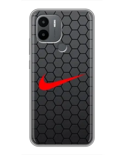 Чехол для Xiaomi Poco C50 с картинкой «Nike — карбоновая сетка» Чехол для Xiaomi Poco C50 с картинкой «Nike — карбоновая сетка»