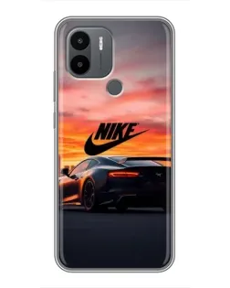 Чехол для Xiaomi Poco C50 с картинкой «Nike и суперкар»