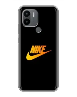 Чехол для Xiaomi Poco C50 с картинкой «Золотой логотип Nike»